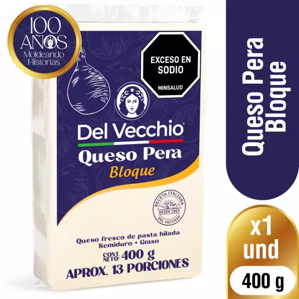 QUESO PERA DEL VECCHIO BLQ X400g