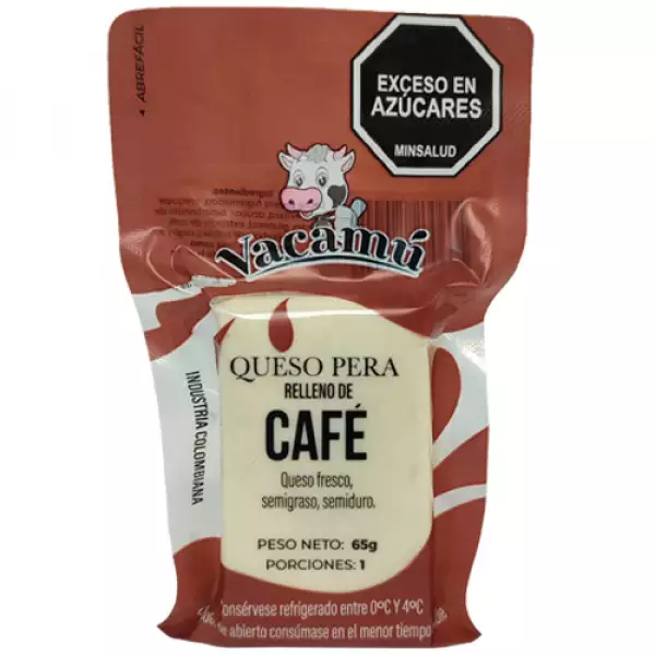 QUESO PERA RELLENO VACAMU CAFÉ X65g