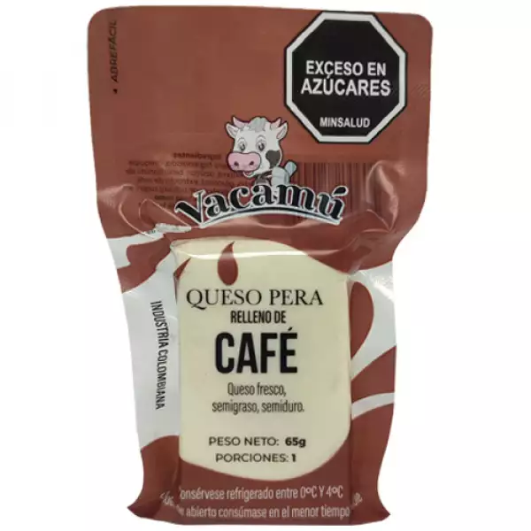 QUESO PERA RELLENO VACAMU CAFÉ X65g