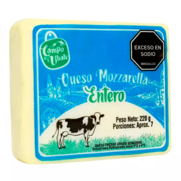 QUESO UBATE DOBLE CREMA ENTERO X220g