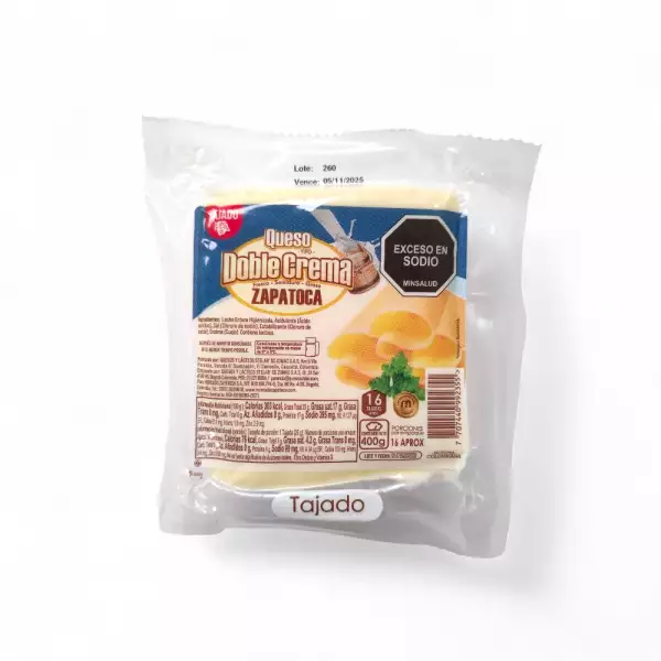QUESO ZAPATOCA DOBLE CREMA TAJ X400g