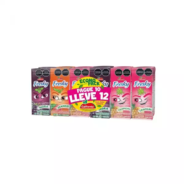 REFRESCO CALIFORNIA FRESKY 10X12 X200ml