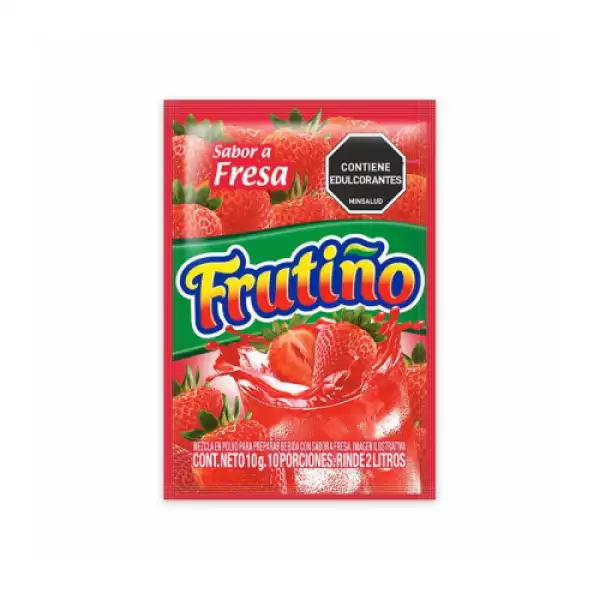 REFRESCO FRUTIÑO FRESA 2LT X10GR