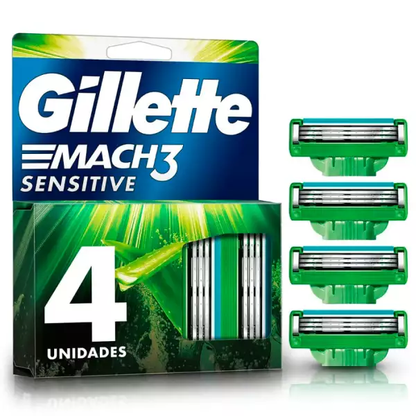 REPUESTO GILLETTE MACH3 SENSITIV X4u