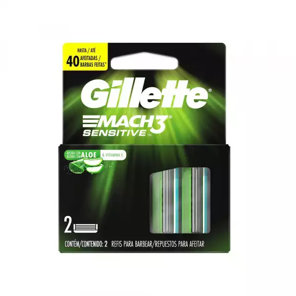 REPUESTO GILLETTE MACH3 SENSITIVE X2U