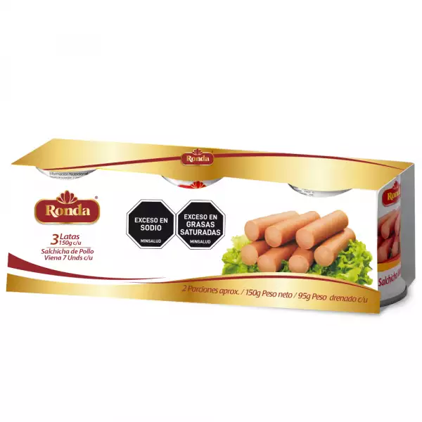 SALCHICHA RONDA POLLO VIENA X3 X150g