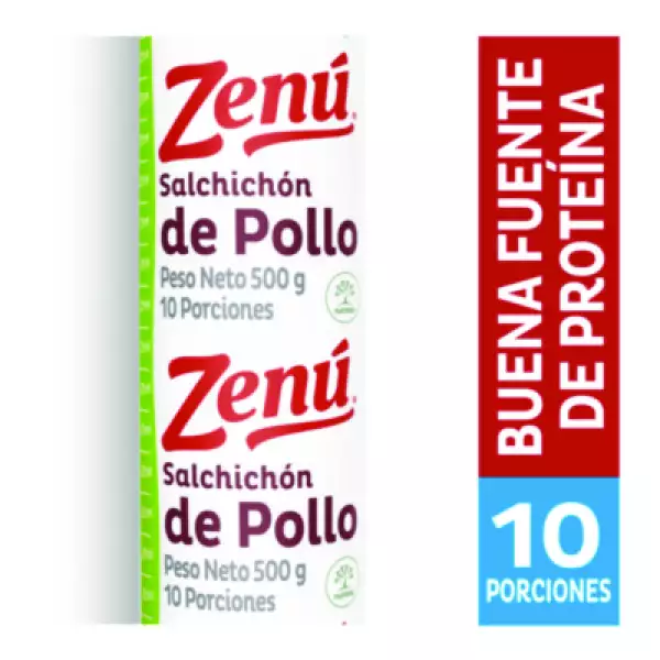 SALCHICHON ZENU DE POLLO X500g
