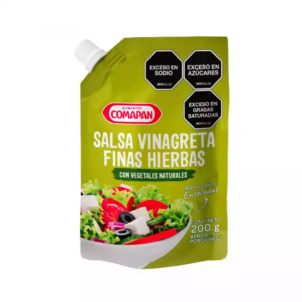 SALSA VINAGRETA COMAPAN FINAS HIERBAS X200g