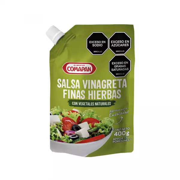 SALSA VINAGRETA COMAPAN FINAS HIERBAS X400g