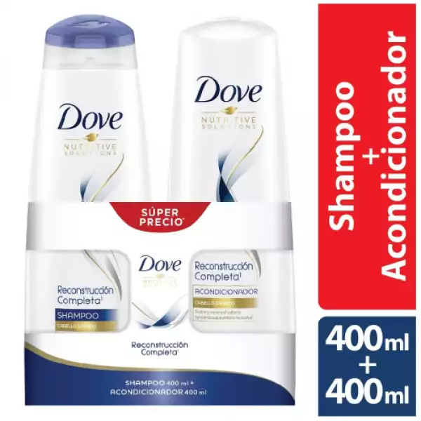 SHAMPOO DOVE RECON COMPL+ACOND X400ml PE