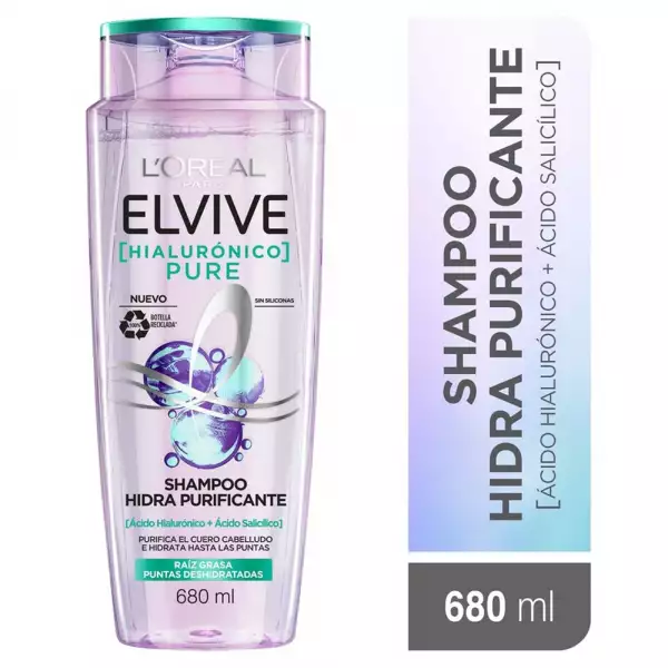 SHAMPOO ELVIVE HIALURONICO PURE X680ml
