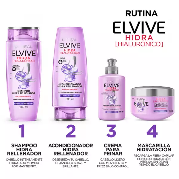 SHAMPOO ELVIVE HIALURONICO X680ml