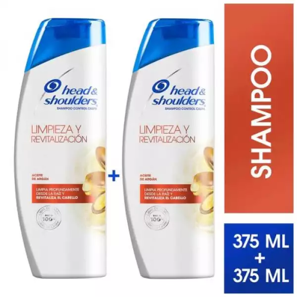 SHAMPOO HEAD SHOULDERS  ARGAN X2u X375ml PRECIO ESPECIAL