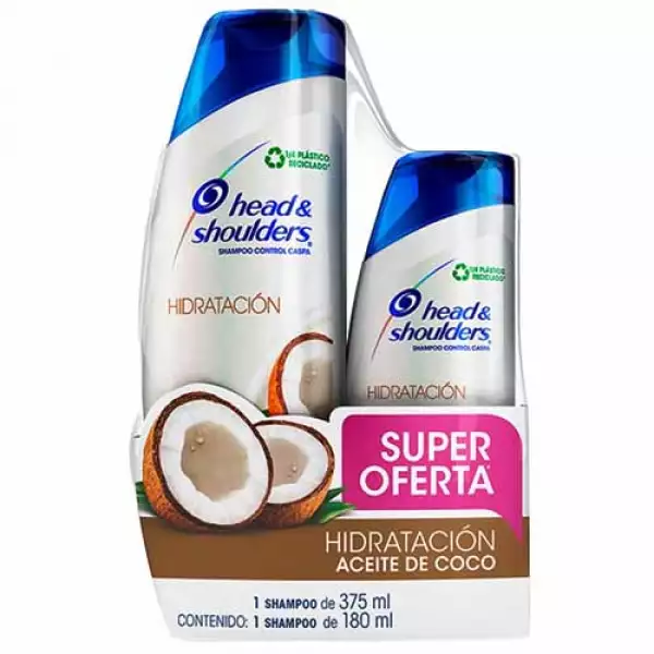 SHAMPOO HEAD SHOULDERS HIDRATA X375ml+ SHAMPO X180ml PRECIO ESPECIAL