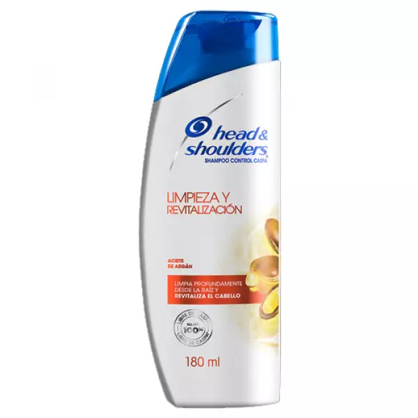 SHAMPOO HEAD SHOULDERS LIMPIEZA REVITALIZACION ACEITE ARGAN X180ml