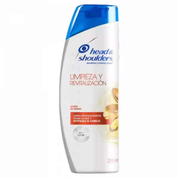 SHAMPOO HEAD SHOULDERS LIMPIEZA REVITALIZACION ARGAN X375ml