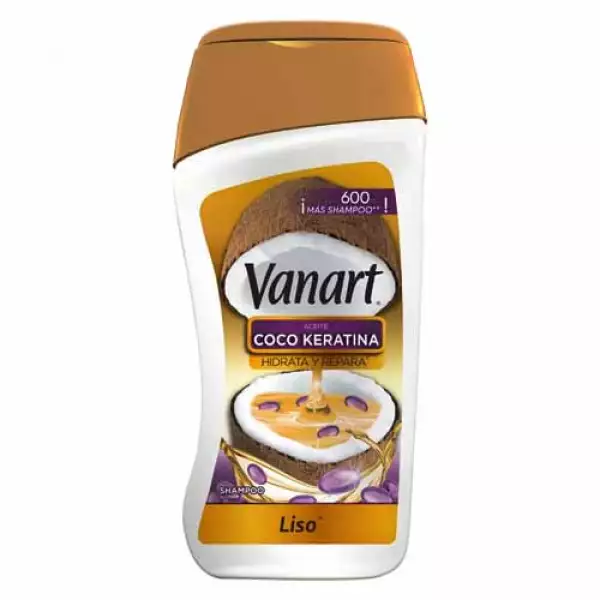 SHAMPOO VANART COCO KERATINA LISO X600ml