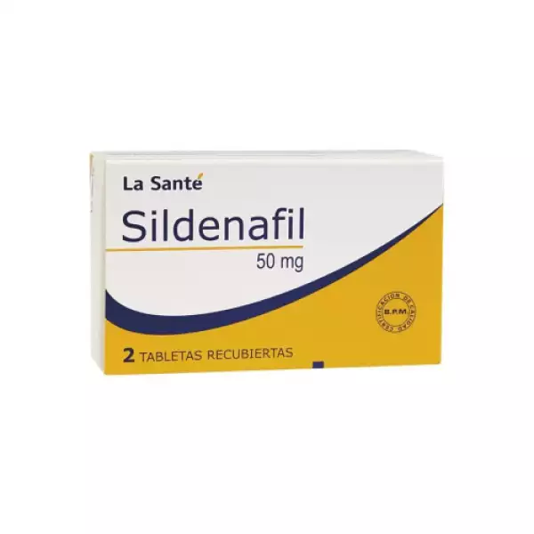 SILDENAFIL X50mg SANTE X2 TABLETAS