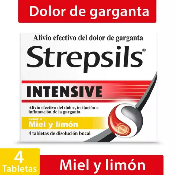 STREPSILS INTEN MIEL/LIMON x4tab