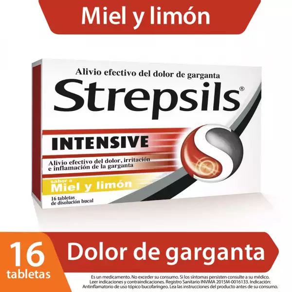 STREPSILS NARANJA SUGAR FREE x16tab