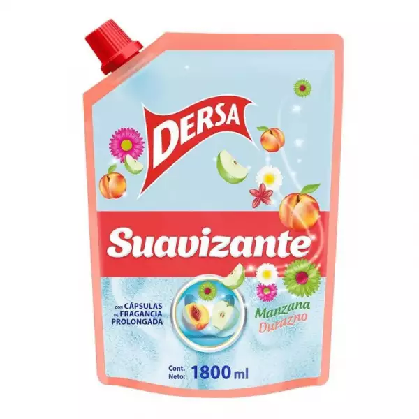 SUAVIZANTE DERSA MANZANA DURAZNO X1800ml