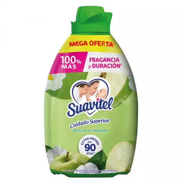 SUAVIZANTE SUAVITEL FRESCURA DE MANZANA X2 X2800ml