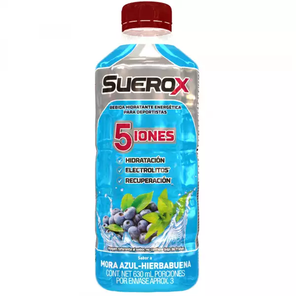 SUEROX BEBIDA HIDRATANTE MORA AZUL X630ml
