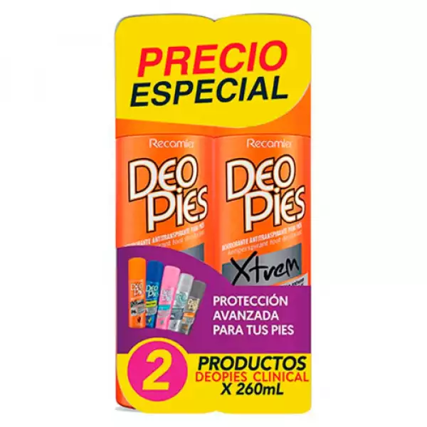 TALCO SPRAY DEO PIES XTREM X2 X260ml