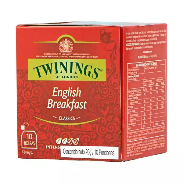 TE TWININGS ENGLISH BREAKFAST X10 SOBRES