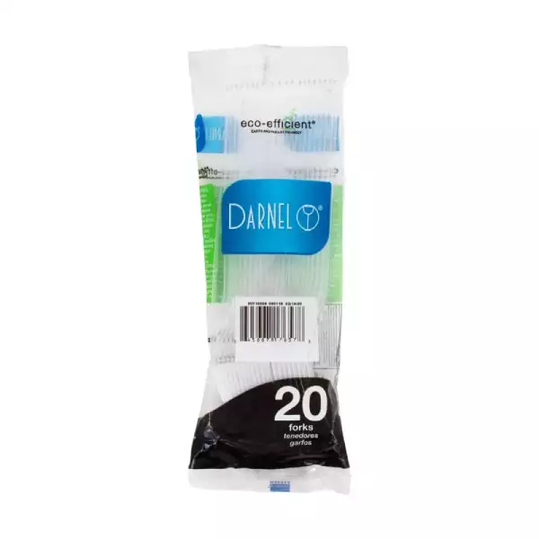 TENEDOR DARNEL TRANSPARENTE X20u