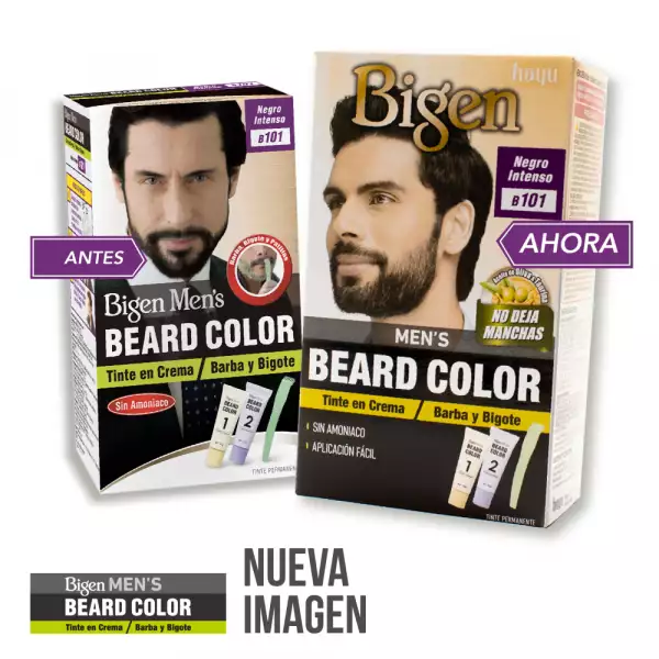TINTE BIGEN MEN BEARD 101 NEGRO INTENSO
