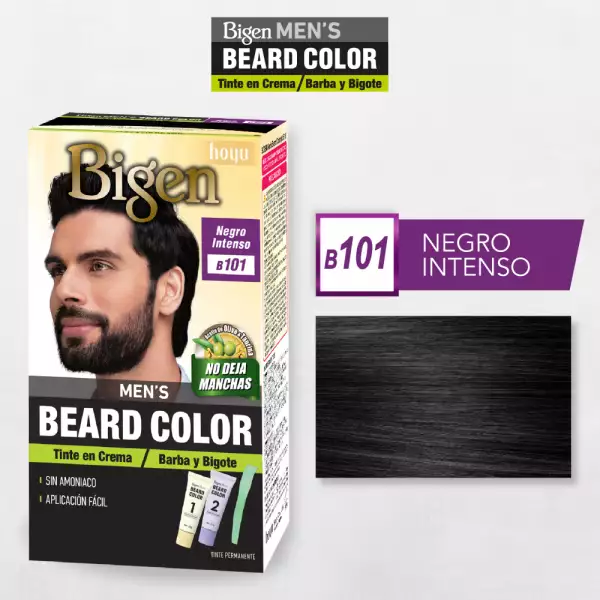 TINTE BIGEN MEN BEARD 101 NEGRO INTENSO