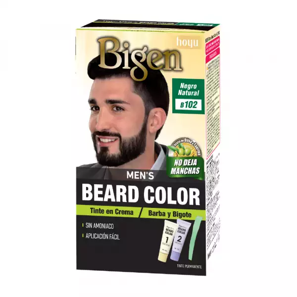 TINTE BIGEN MEN BEARD 102 NEGRO NATURAL