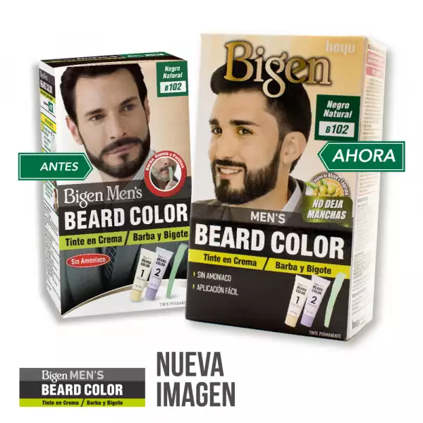 TINTE BIGEN MEN BEARD 102 NEGRO NATURAL