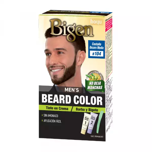 TINTE BIGEN MEN BEARD 104 CASTAÑO OSCURO MEDIO