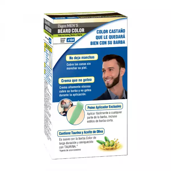 TINTE BIGEN MEN BEARD 104 CASTAÑO OSCURO MEDIO