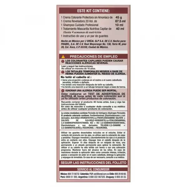 TINTE EXCELLENCE SIN AMONIACO No.1U NEGRO UNIVERSAL