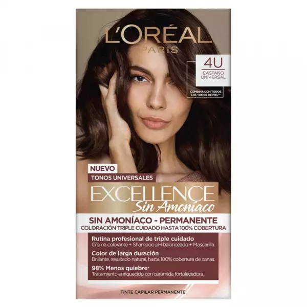TINTE EXCELLENCE SIN AMONIACO No.4U CASTAÑO UNIVERSAL
