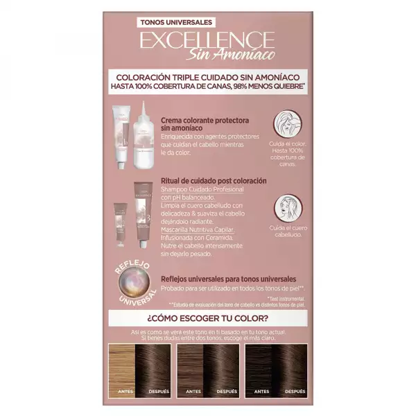 TINTE EXCELLENCE SIN AMONIACO No.5U CASTAÑO CLARO UNIVERSAL