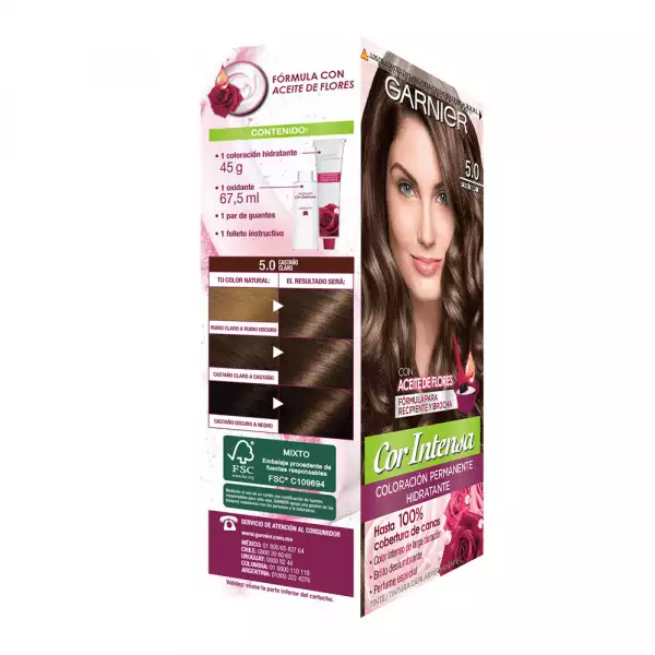 TINTE NUTRISSE COR INTENSA No.5.0 CASTAÑO CLARO