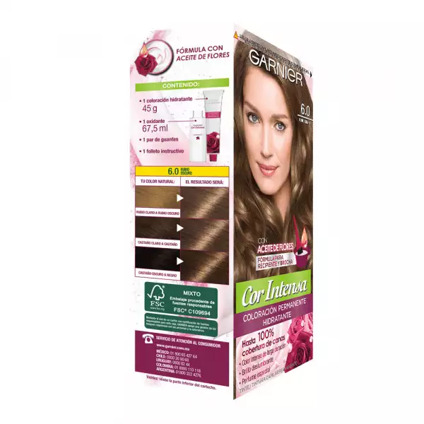 TINTE NUTRISSE COR INTENSA No.6.0 RUBIO OSCURO