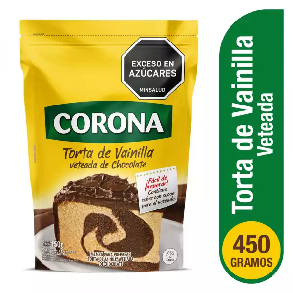 TORTA CORONA VAINILLA VETEADA X450g