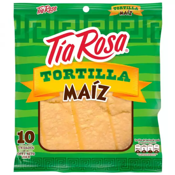 TORTILLAS TIA ROSA MAIZ X10 X210g