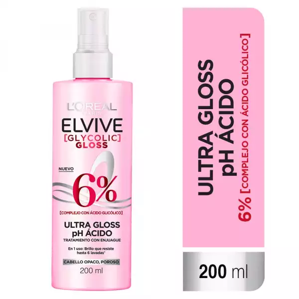TRATAMIENTO ELVIVE GLYCOLIC GLOSS ULTRA X200ml