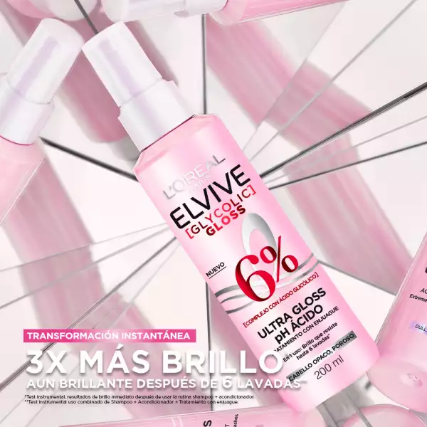 TRATAMIENTO ELVIVE GLYCOLIC GLOSS ULTRA X200ml