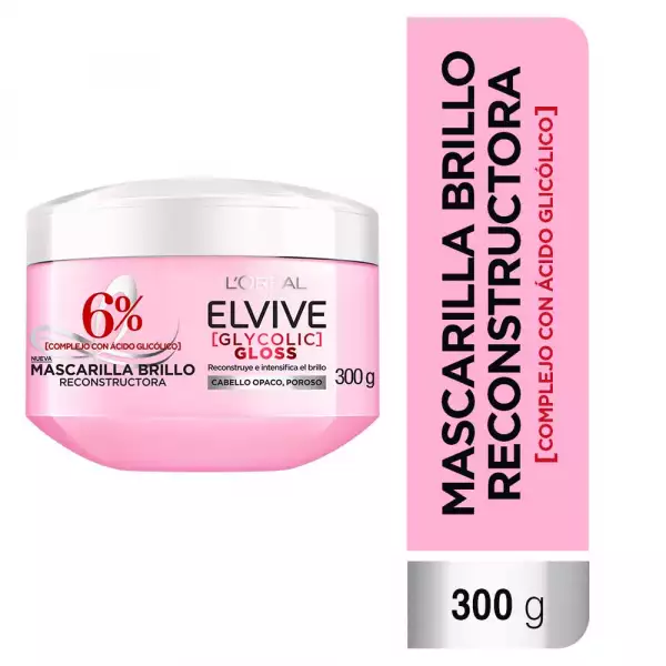 TRATAMIENTO ELVIVE GLYCOLIC GLOSS X300g