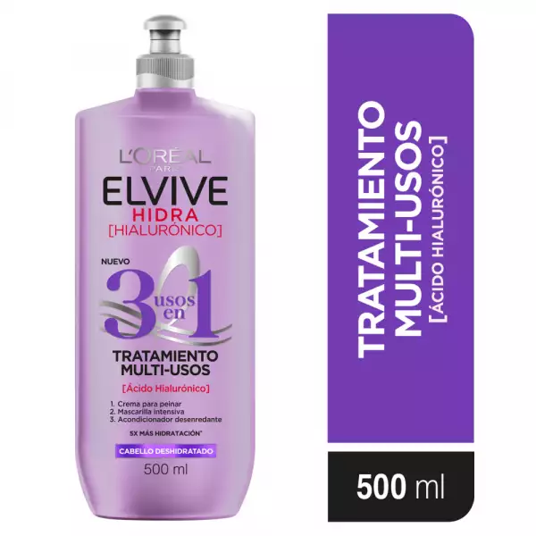TRATAMIENTO ELVIVE HIDRA  HYALURONICO 3EN1 X500ml