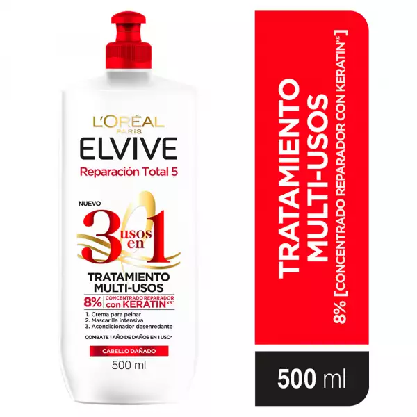TRATAMIENTO ELVIVE REPARACION  TOTAL 5 3EN1 X500ml