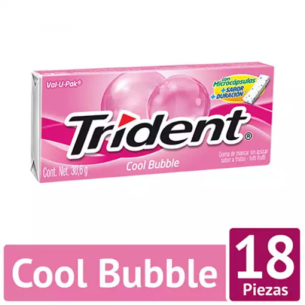 TRIDENT COOL BUBLEE X30.6g