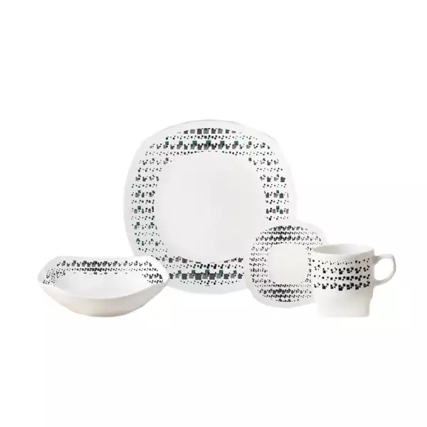 VAJILLA CORONA ENKO 4 PUESTOS 16 PIEZAS